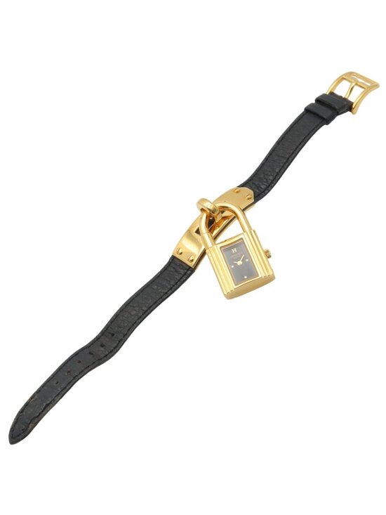 Hermes Watch Kelly Black Leather main image 8